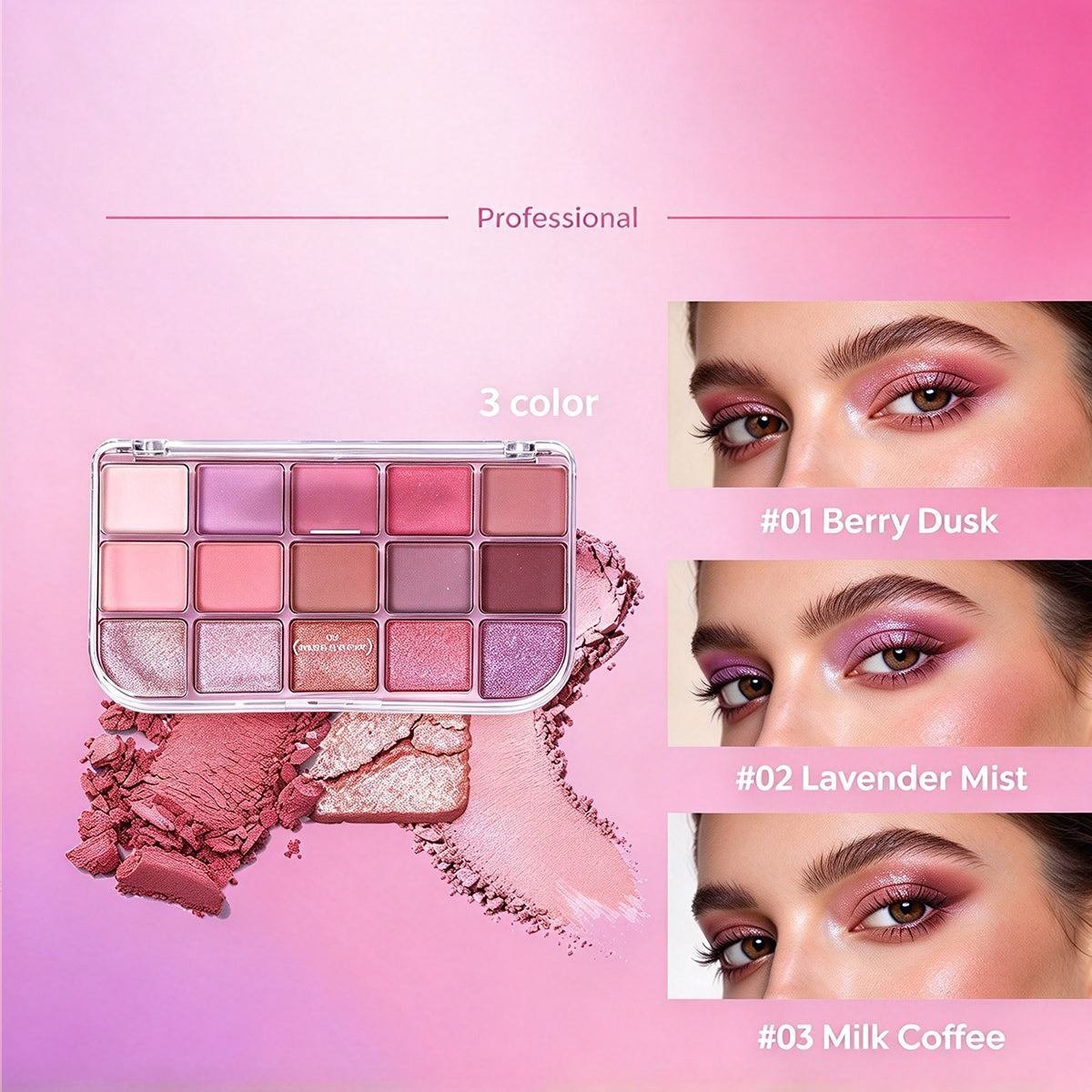 15-Color Eyeshadow Palette