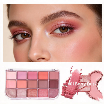 15-Color Eyeshadow Palette