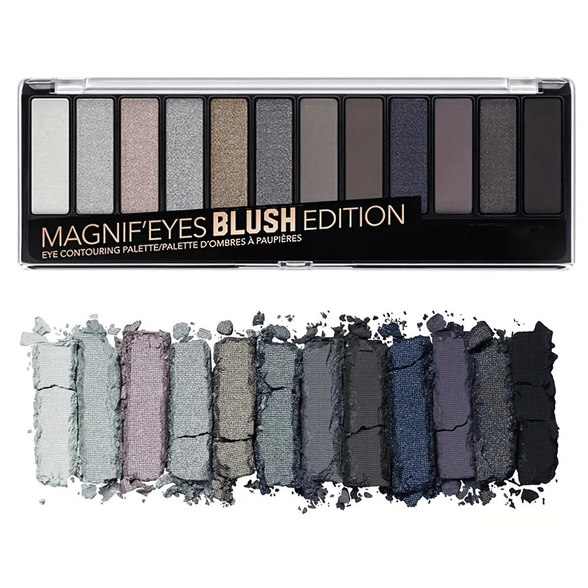 12-Color Eyeshadow Palette with Shimmer