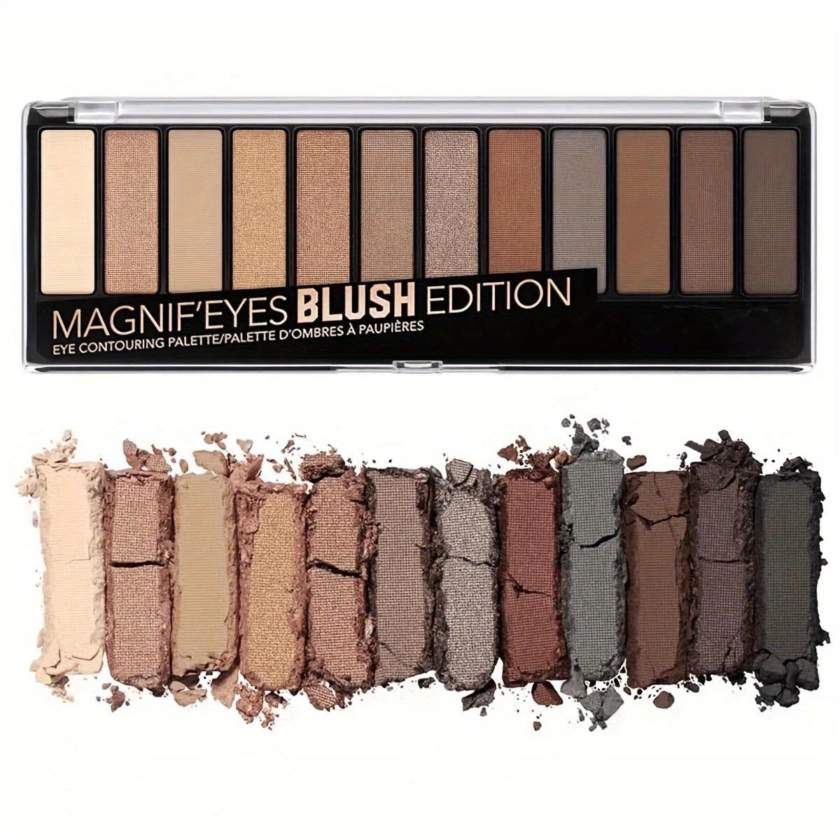 12-Color Eyeshadow Palette with Shimmer